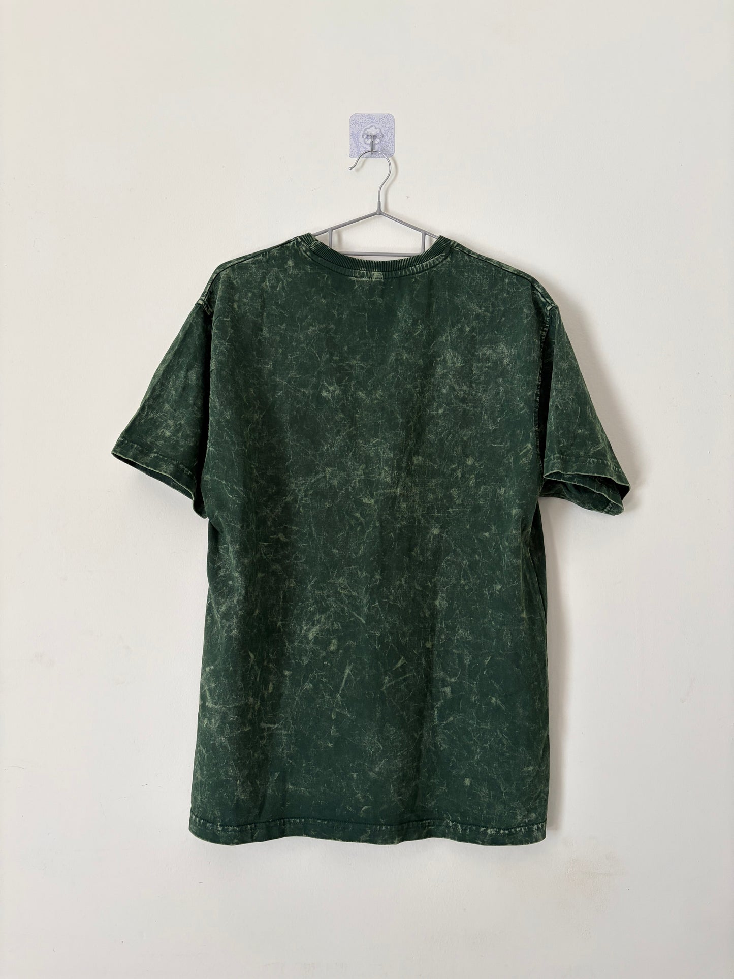 Bottle Green Acid Washed Oversized